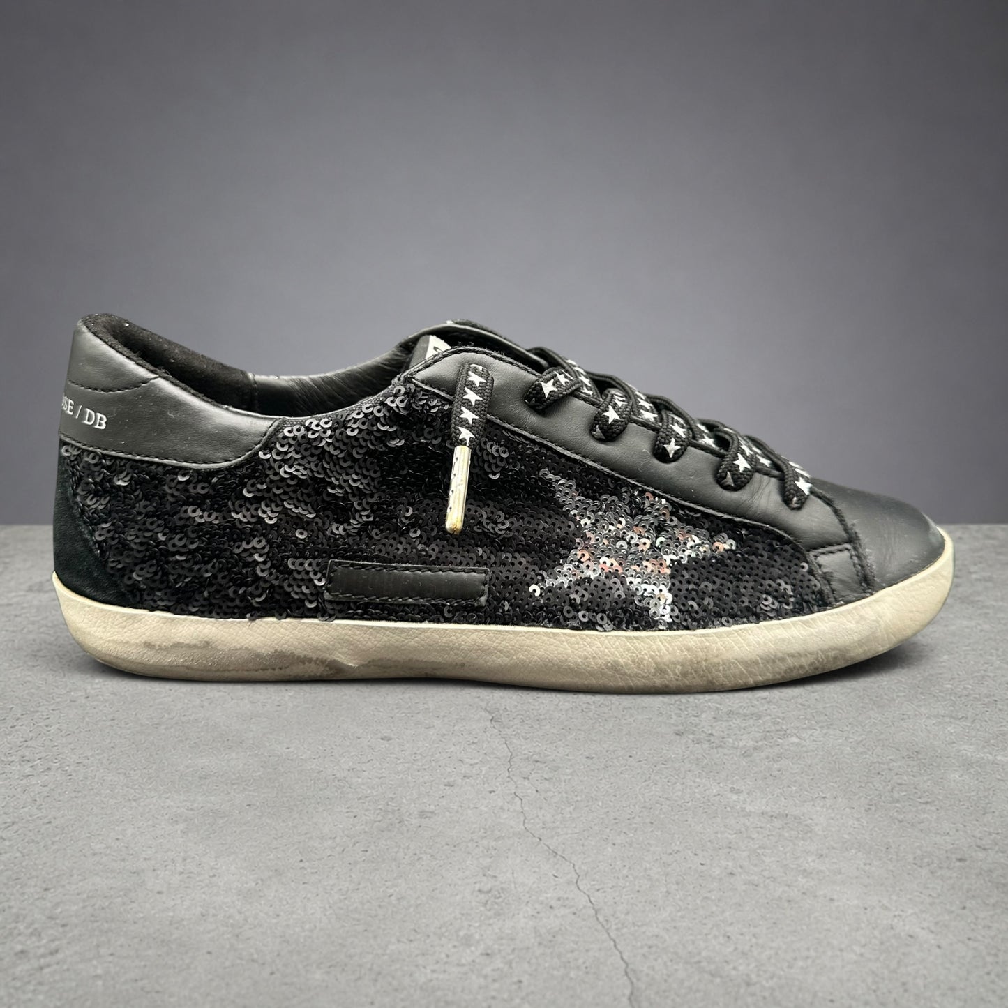 Golden Goose Superstar - Noir Paillettes J005