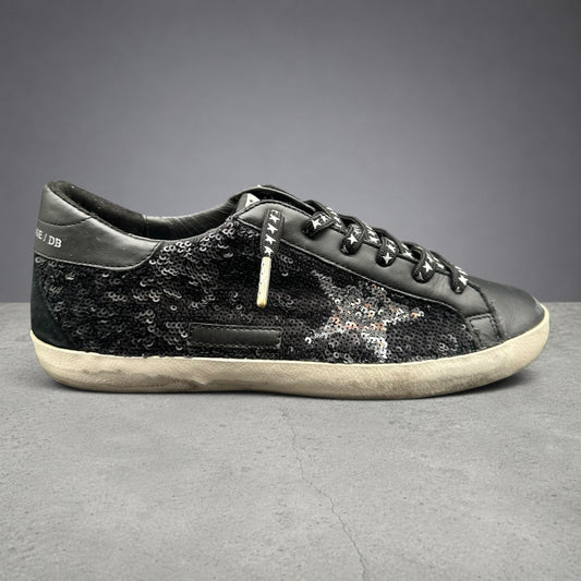 Golden Goose Superstar - Noir Paillettes J005