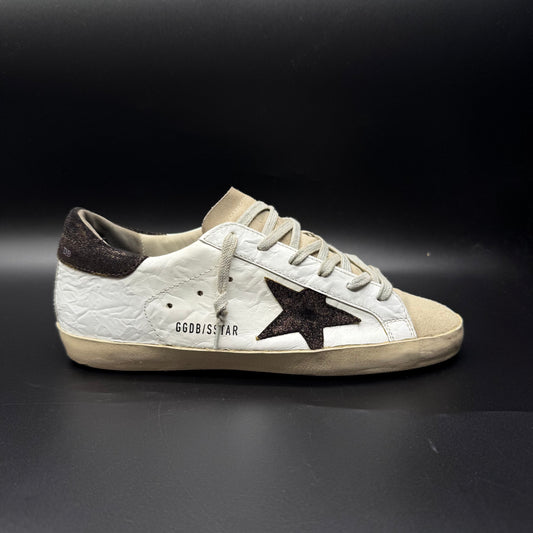 Golden Goose Superstar - Blanc/Noir/Kaki ◼️