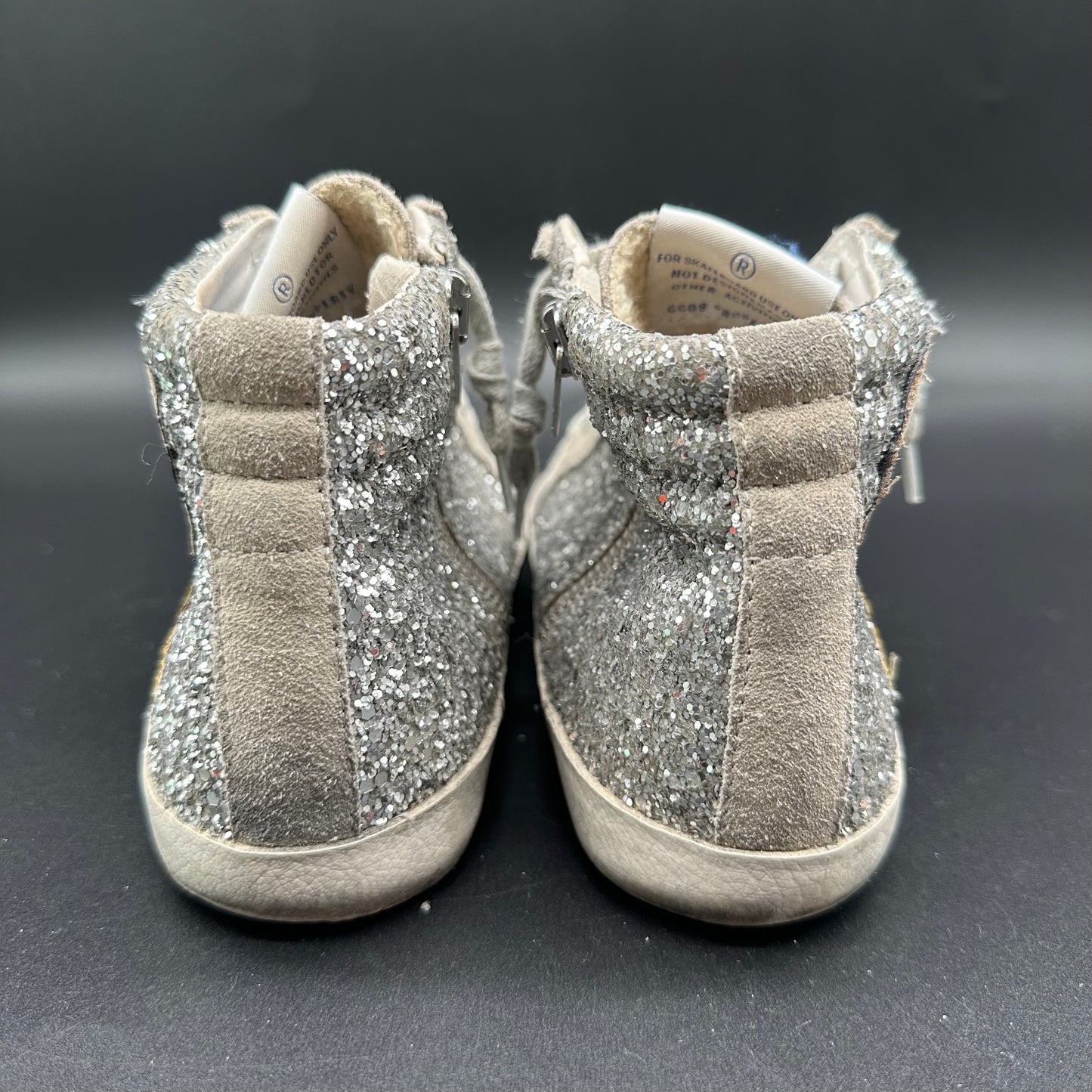 Golden Goose Slide - Paillettes Beige J008
