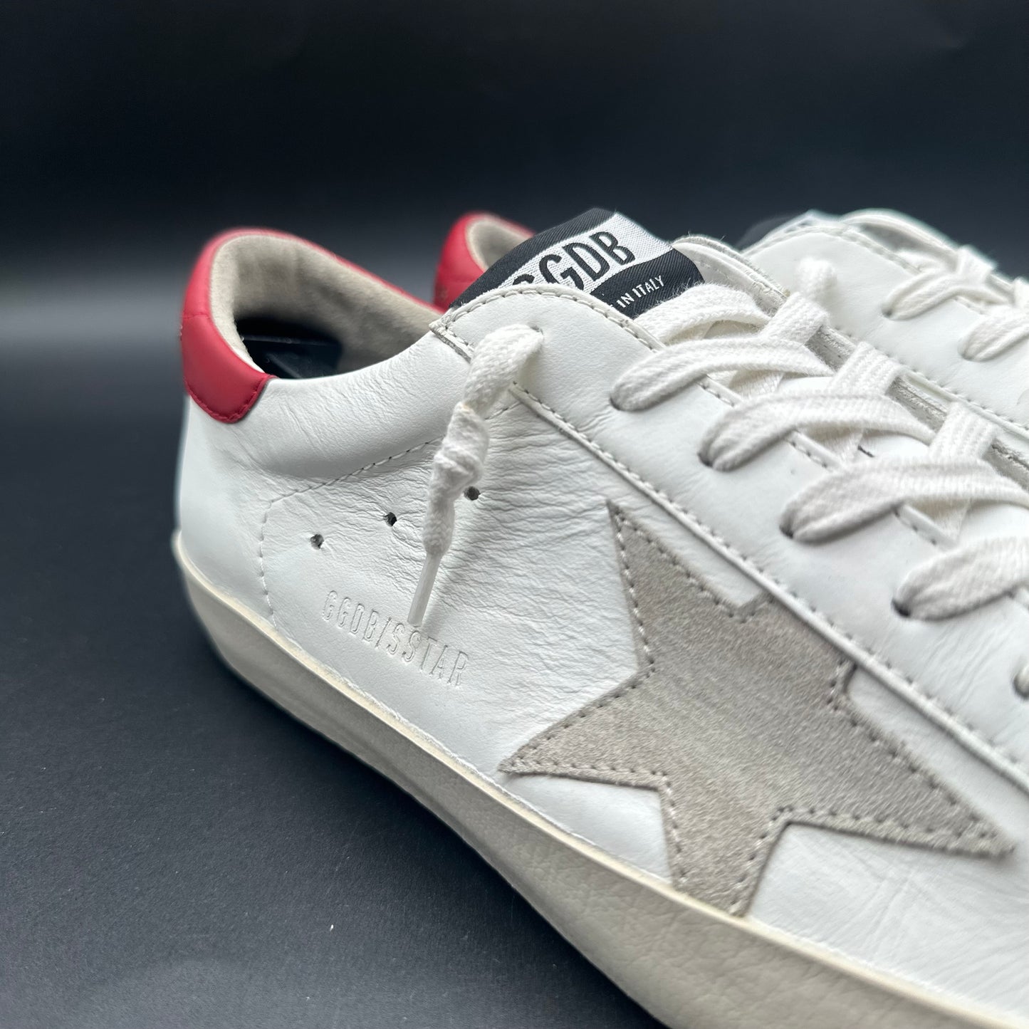 Golden Goose Superstar - Blanc Beige Rouge C1426