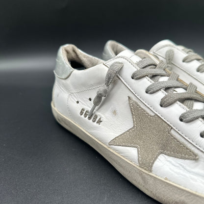 Golden Goose Superstar - Blanc Argent C1212