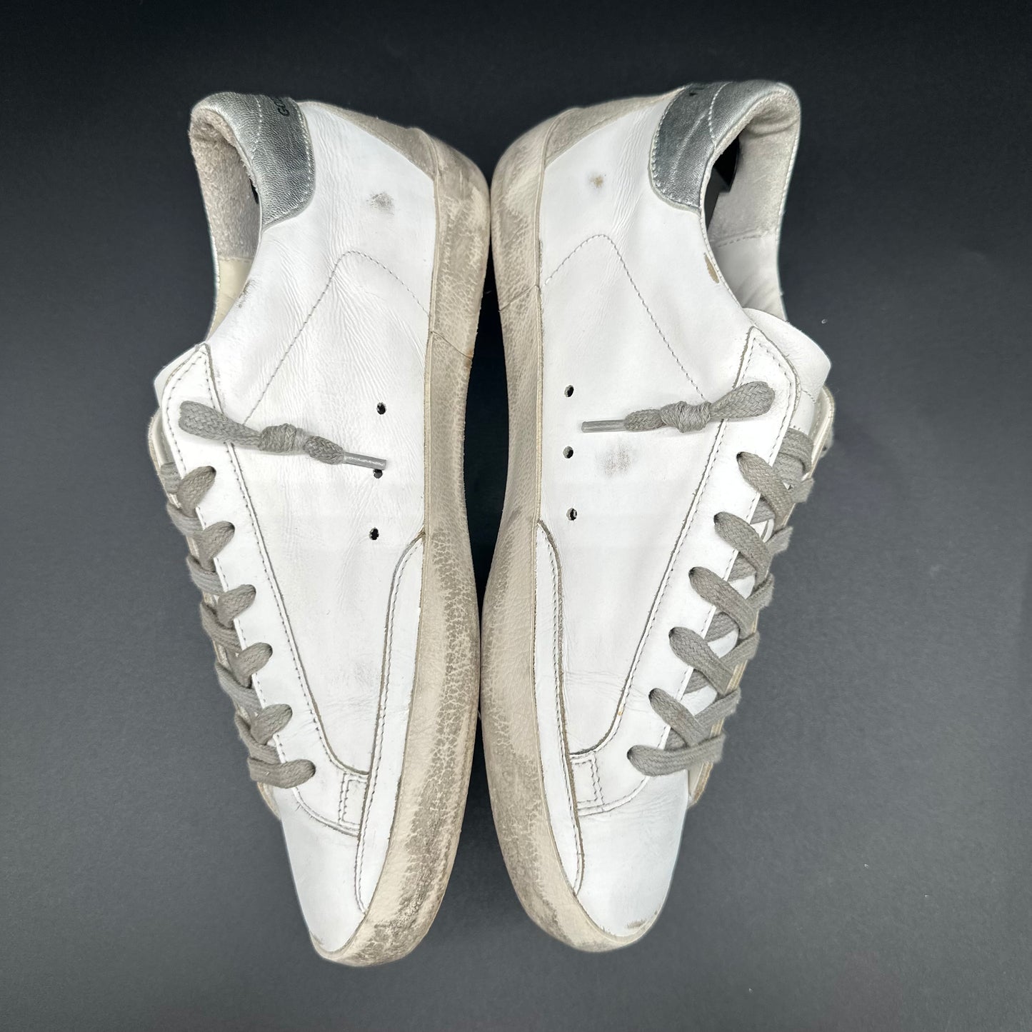 Golden Goose Superstar - Blanc Argent C1212