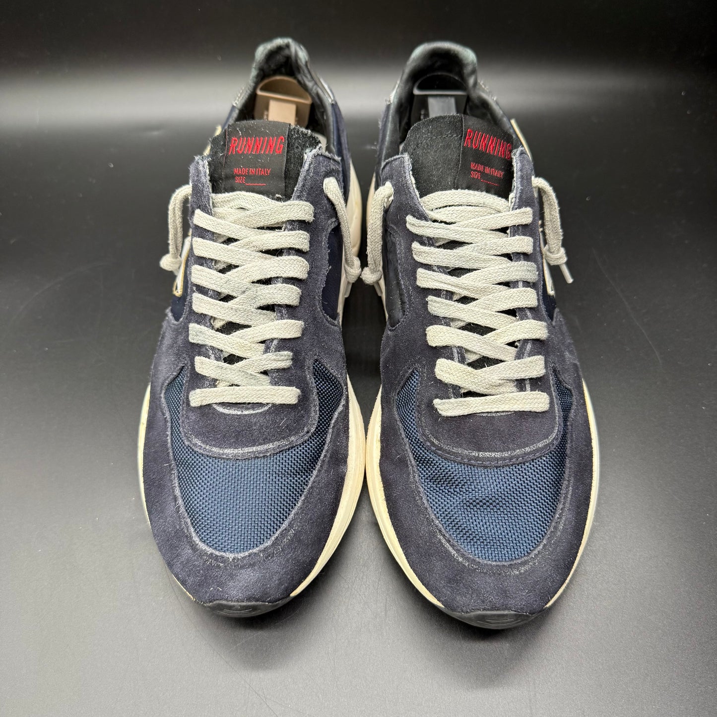 Golden Goose Running - Bleu Marine Beige