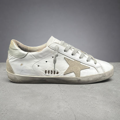 Golden Goose Superstar - Blanc Argent Beige C1284