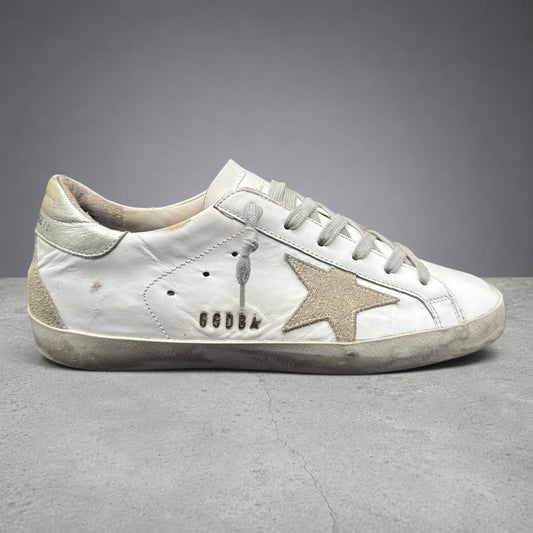 Golden Goose Superstar - Blanc Argent Beige C1284