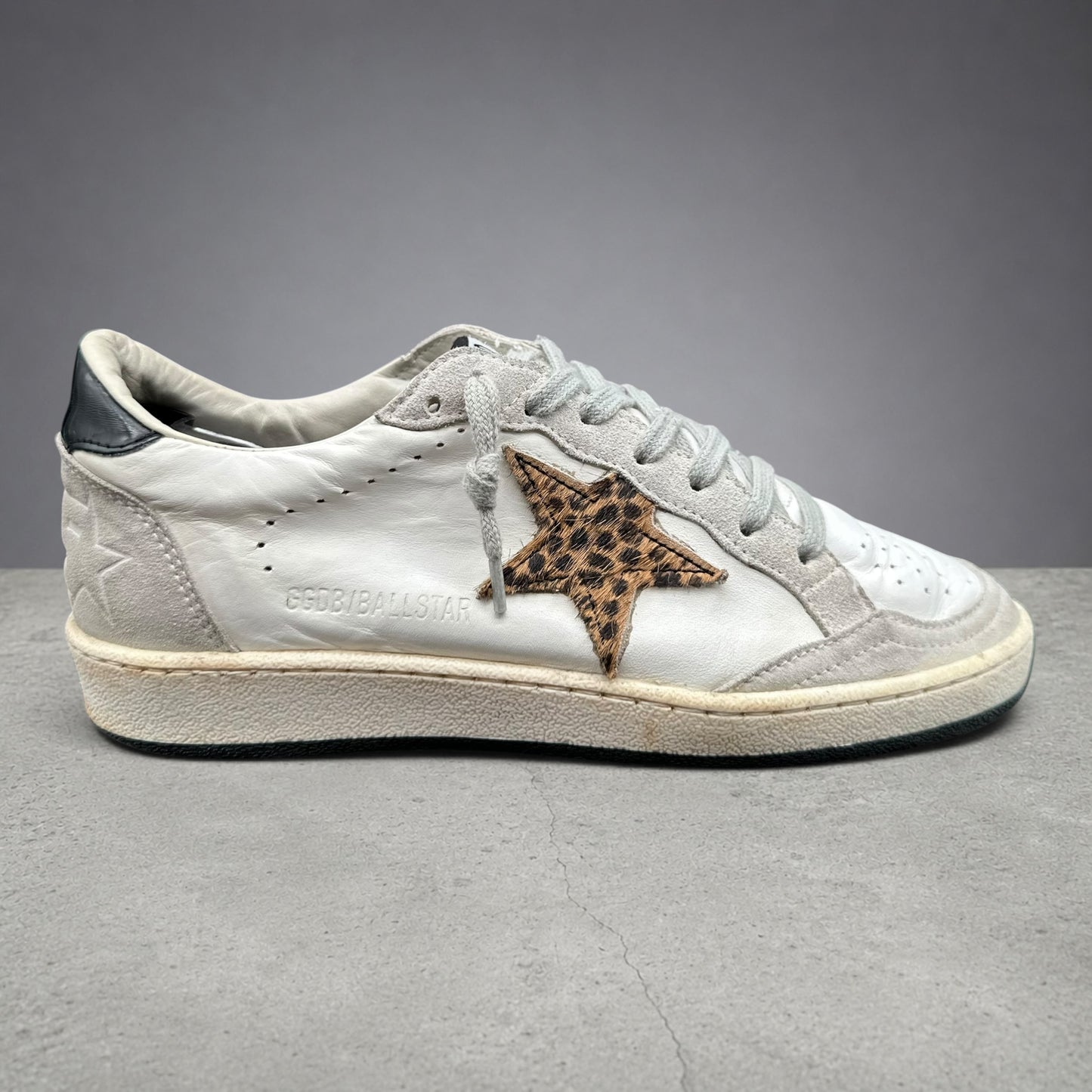 Golden Goose Ballstar - Blanc Noir Léopard C1341