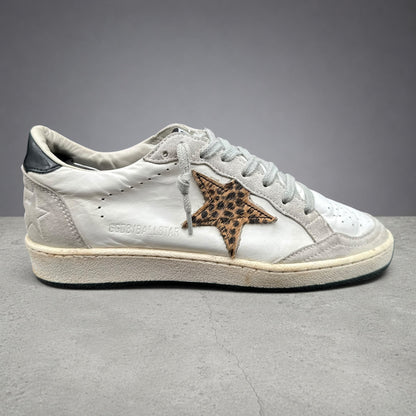 Golden Goose Ballstar - Blanc Noir Léopard C1341
