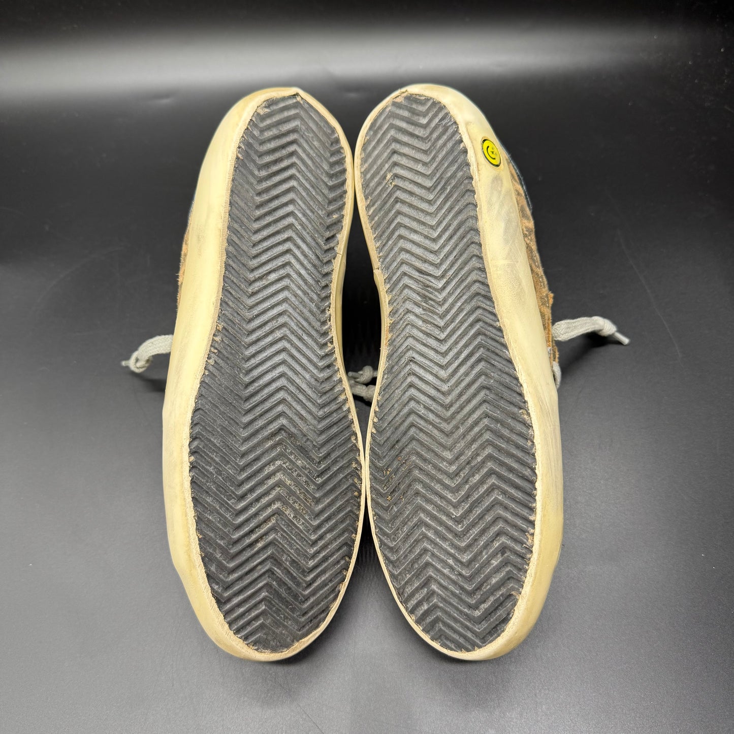Golden Goose Superstar - Leopard Argenté Noir
