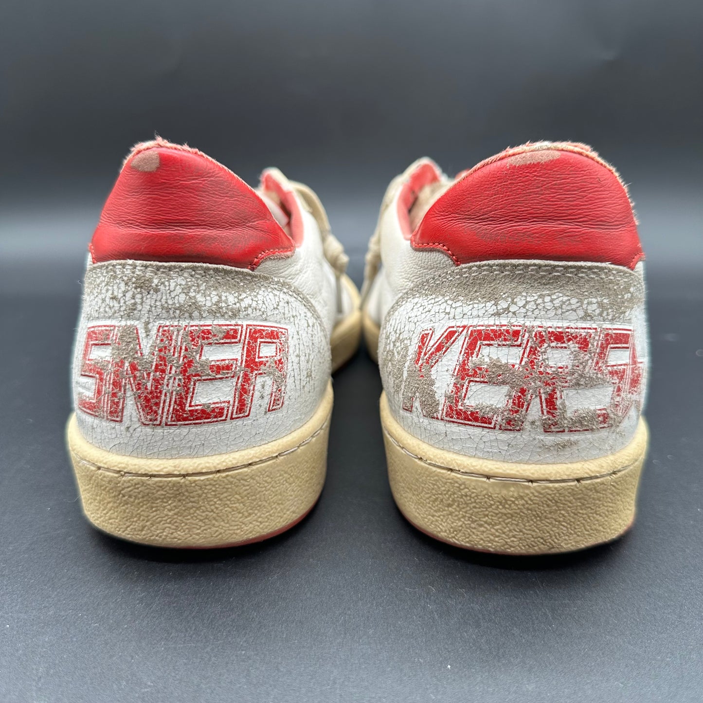 Golden Goose Ballstar - Blanc Rouge J032