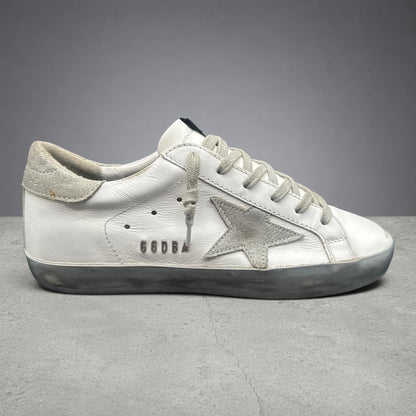 Golden Goose Superstar - Blanc Argent C1429