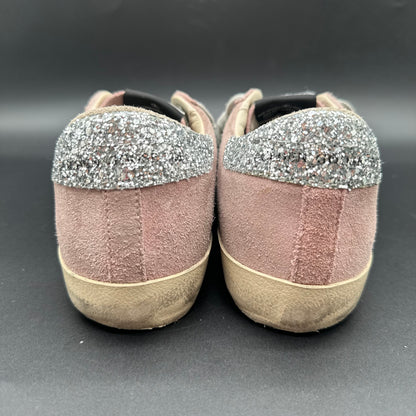 Golden Goose Superstar - Rose Noir Argent Paillettes C1440