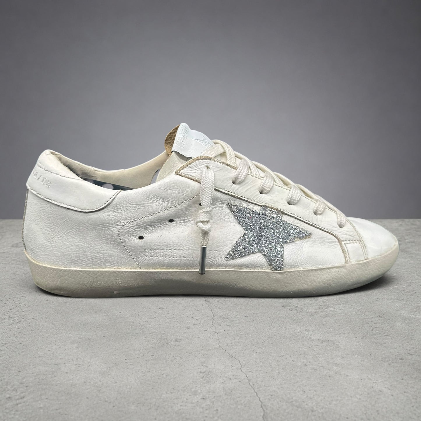 Golden Goose Superstar - Blanc Argent Paillettes C1287