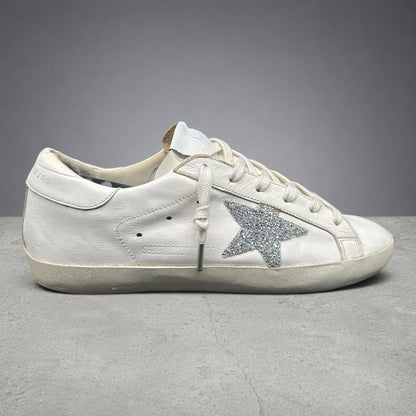 Golden Goose Superstar - Blanc Argent Paillettes C1287