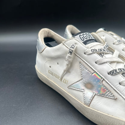 Golden Goose Superstar - Blanc Argent C1379