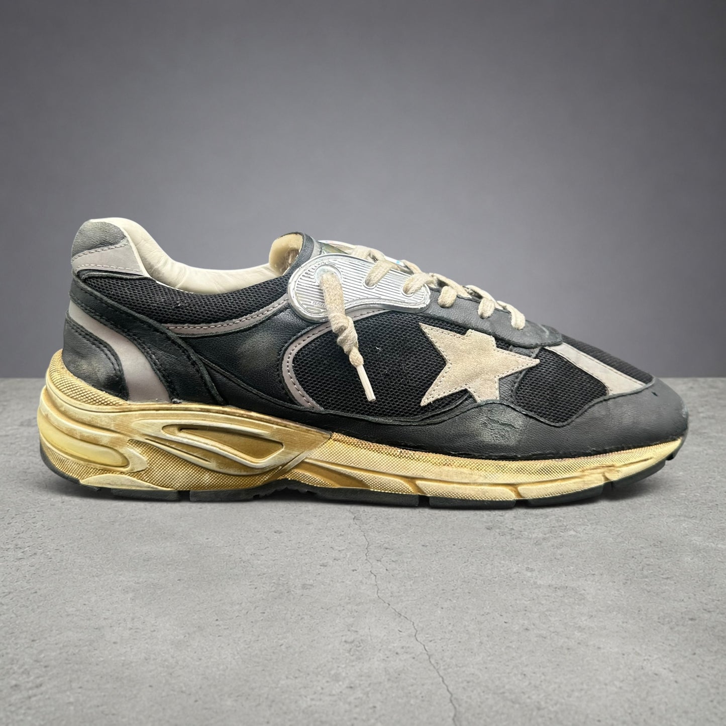 Golden Goose Dad-Star - Noir Beige C1275