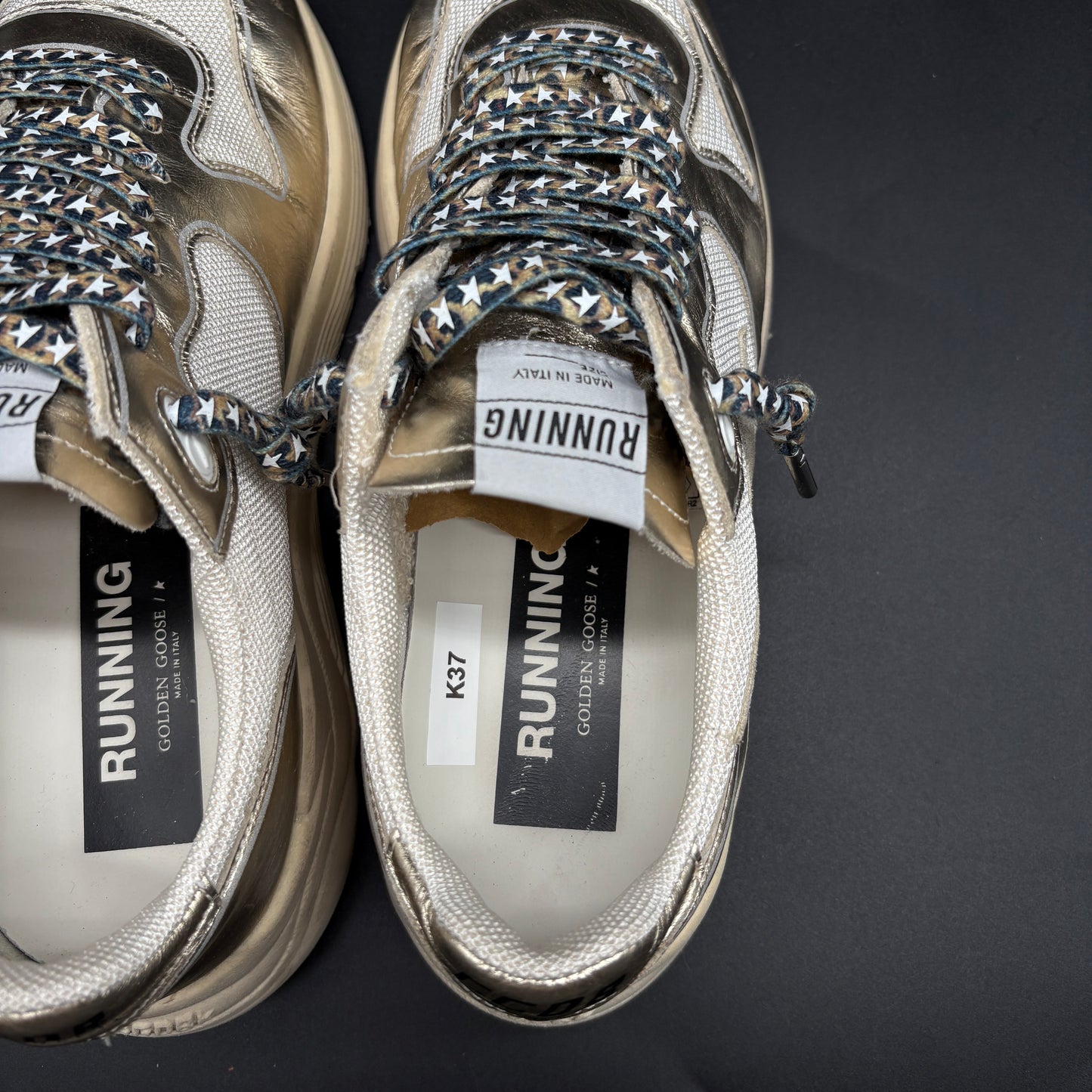 Golden Goose Running - Argent Rose Or K37