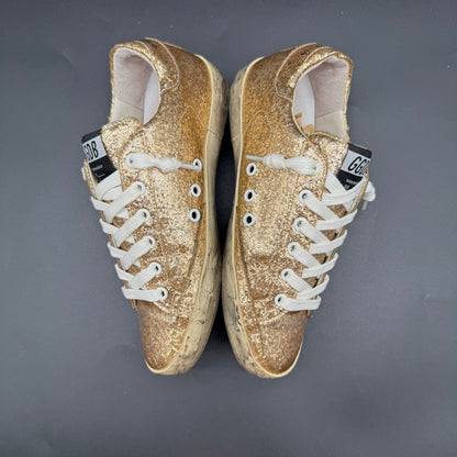 Golden Goose Superstar - Blanc Or Paillettes C906