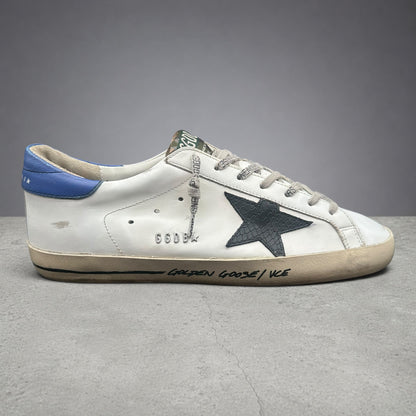 Golden Goose Superstar - Blanc Bleu Noir C1370