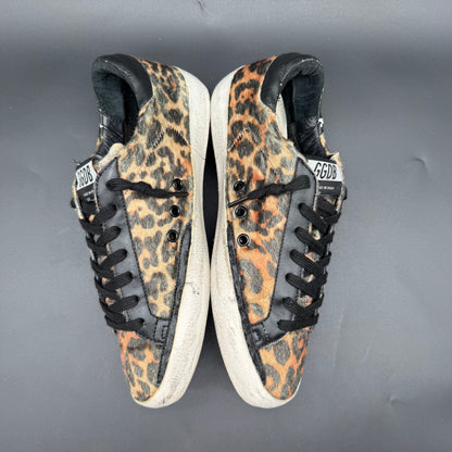 Golden Goose Superstar -  Léopard Noir C858