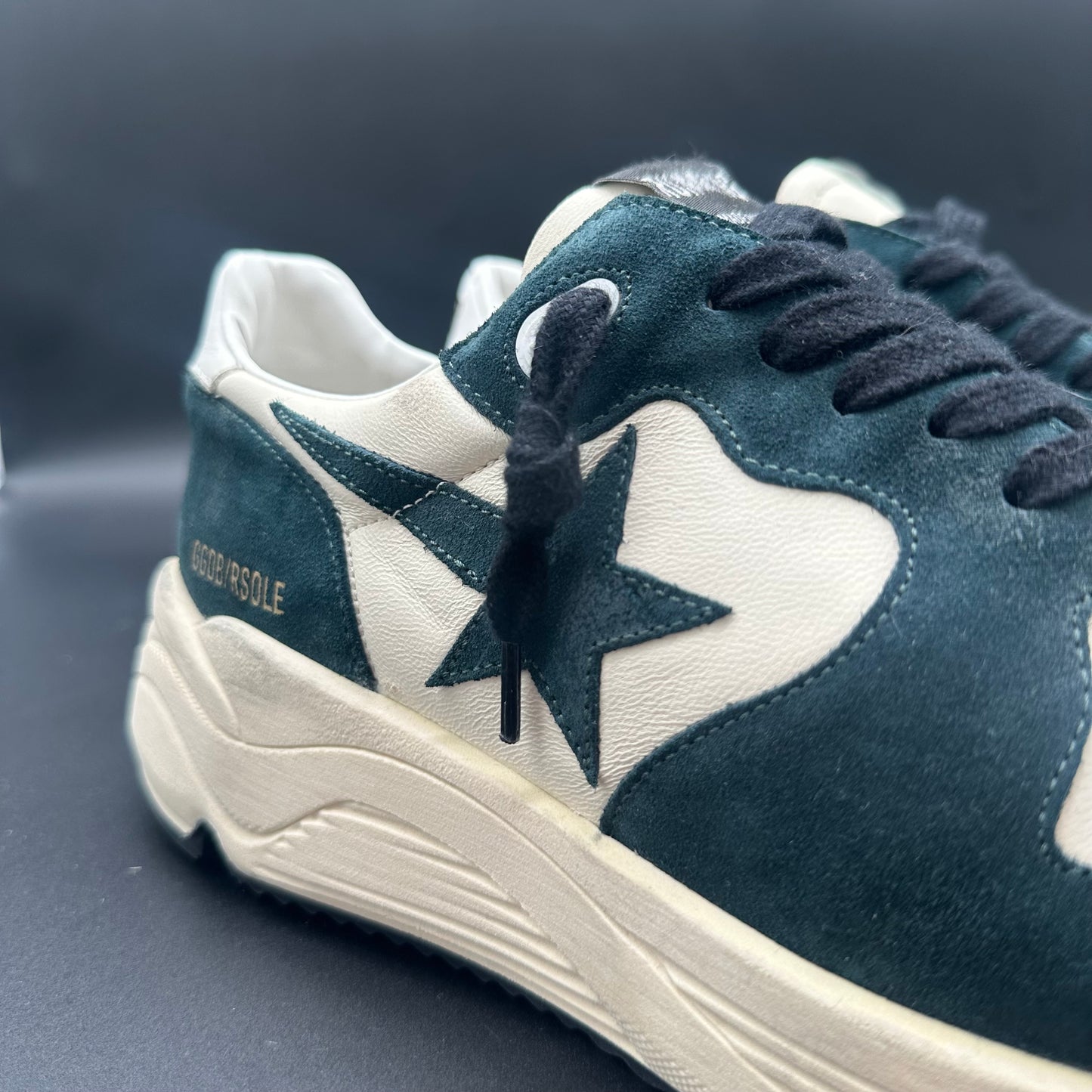 Golden Goose Running - Vert Blanc K28