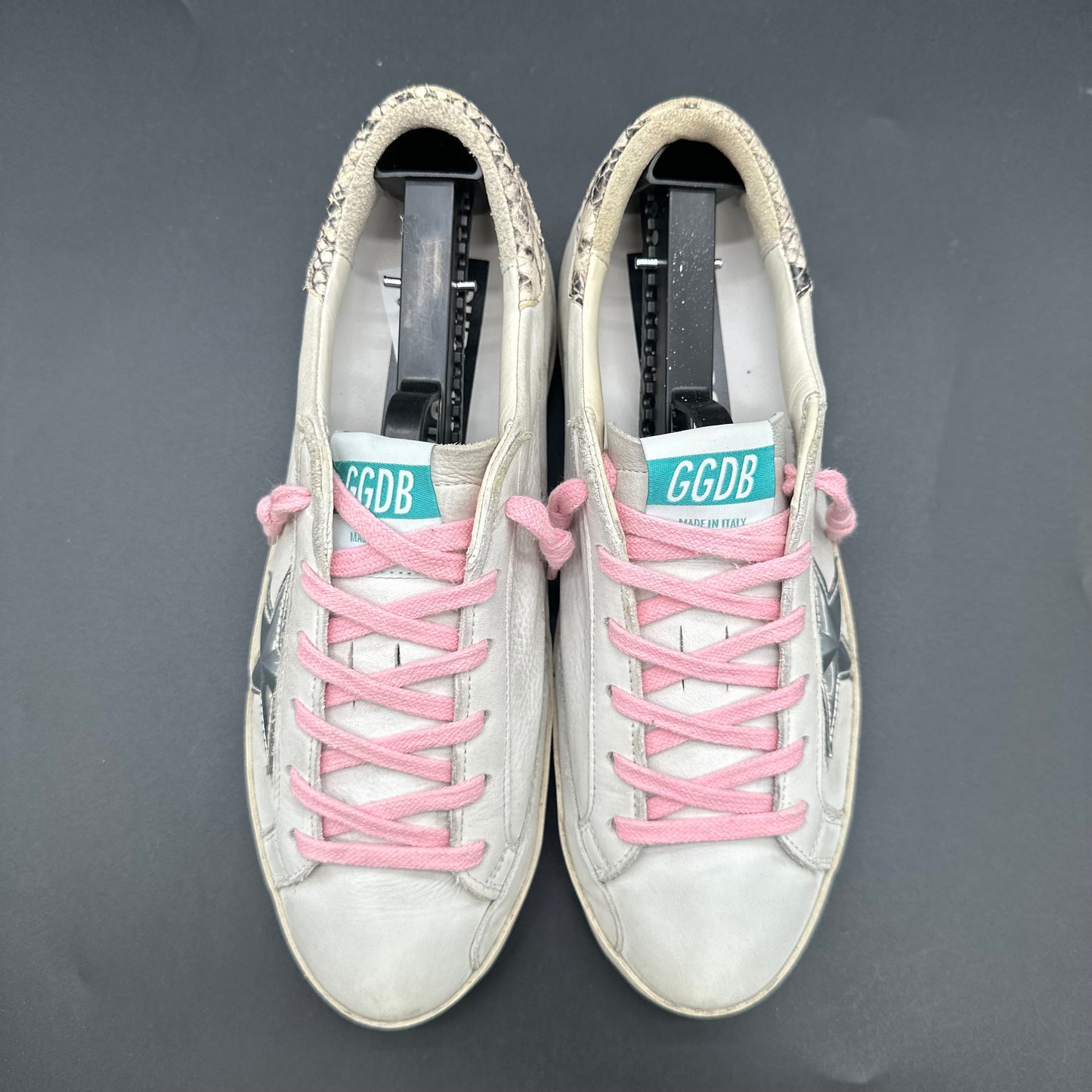 Golden Goose Superstar - Beige Rose Argent Croco C1418