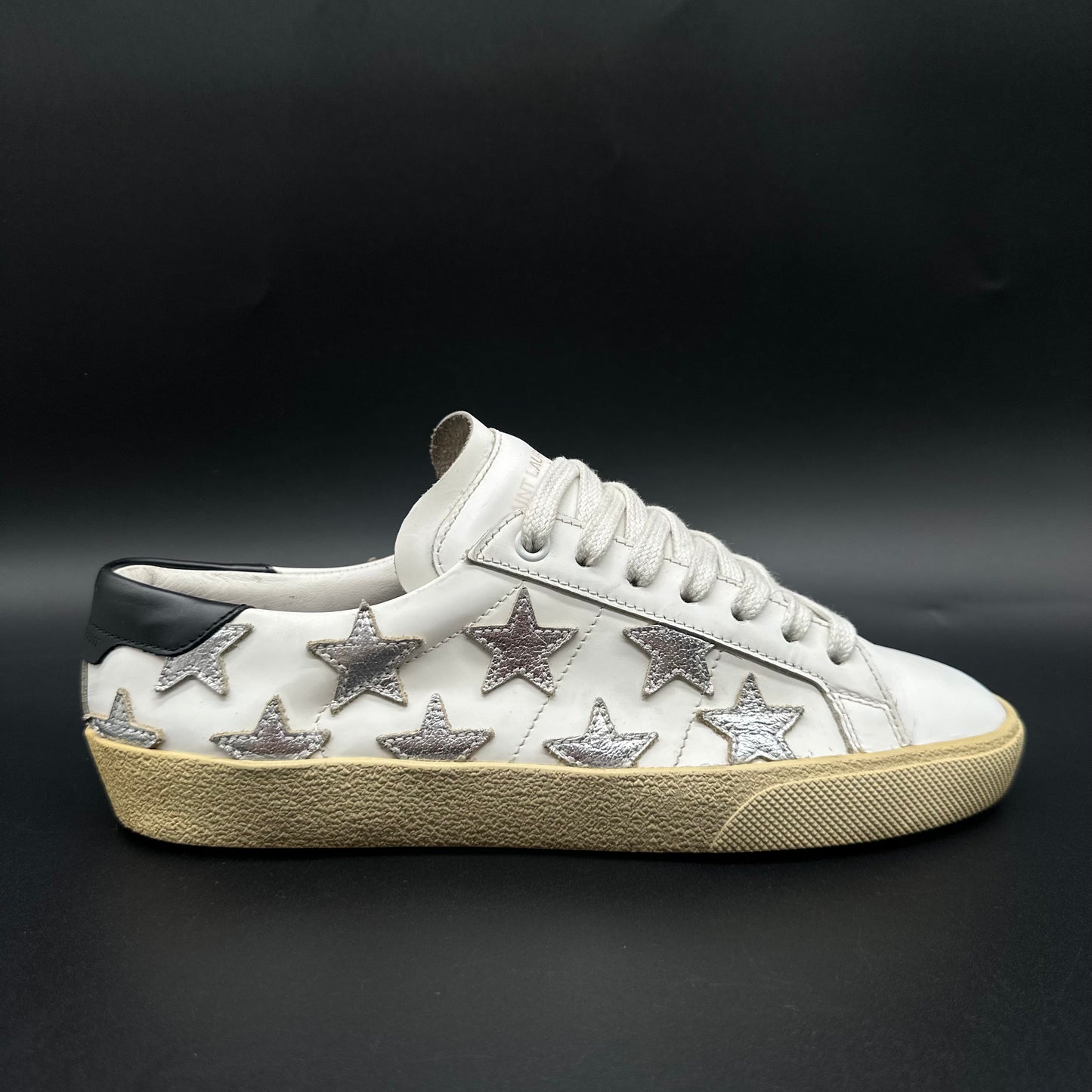 Saint Laurent Court - Blanc Noir Argent C1206