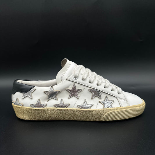 Saint Laurent Court - Blanc Noir Argent C1206