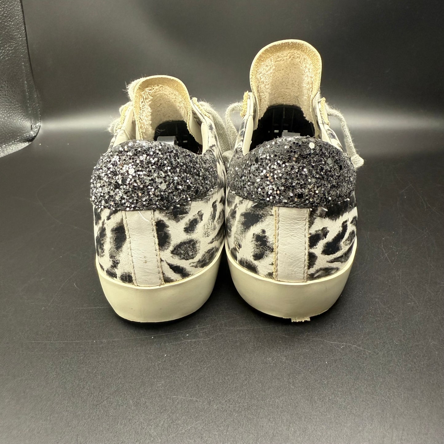 Golden Goose Superstar - Zèbre Paillette Noir