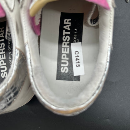 Golden Goose Superstar - Blanc Argent Rose Noir Paillettes C1415