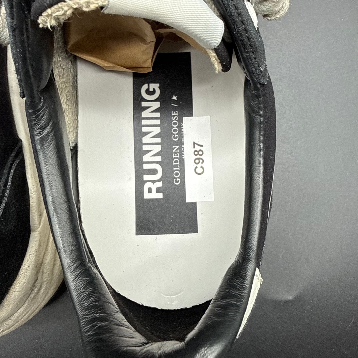 Golden Goose Running - Noir Blanc C987