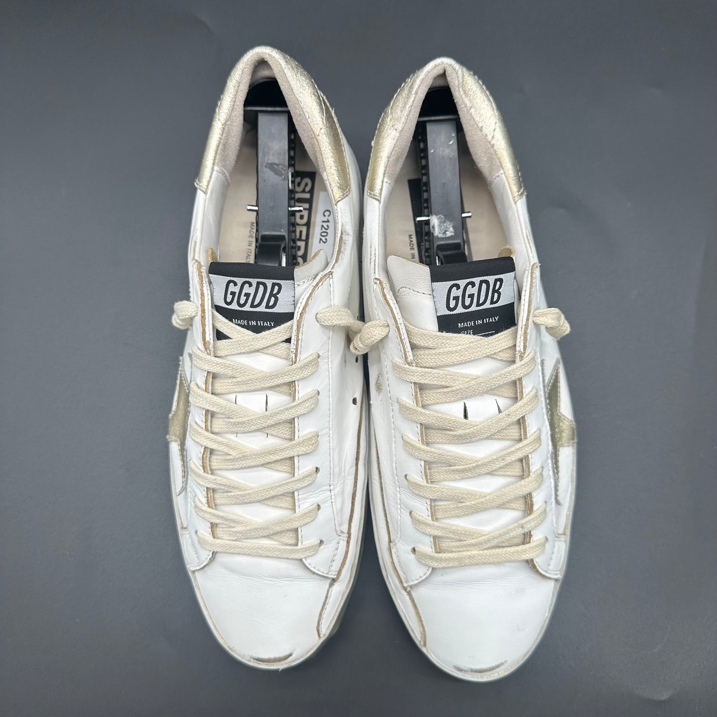Golden Goose Superstar - Blanc Or C1202