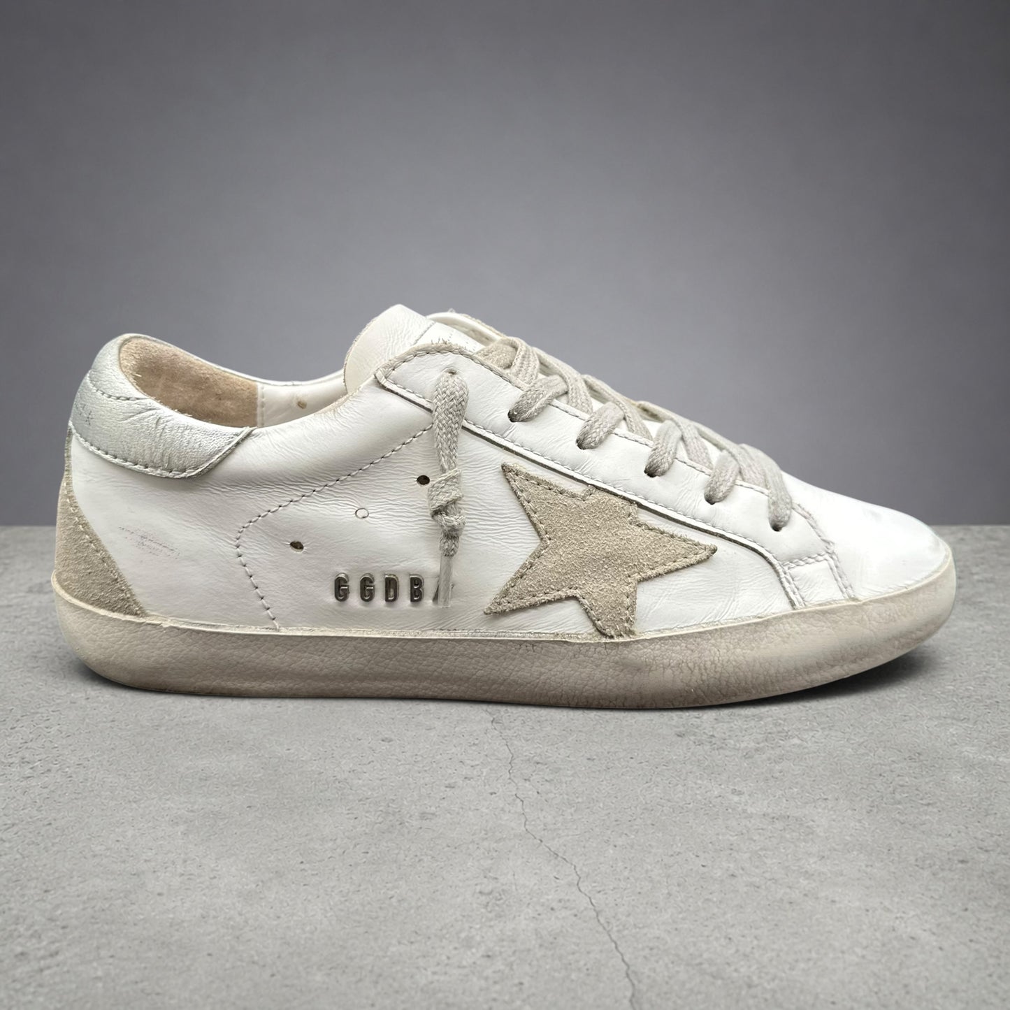 Golden Goose Superstar - Blanc Beige Argent P428