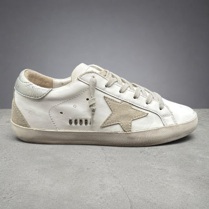 Golden Goose Superstar - Blanc Beige Argent P428