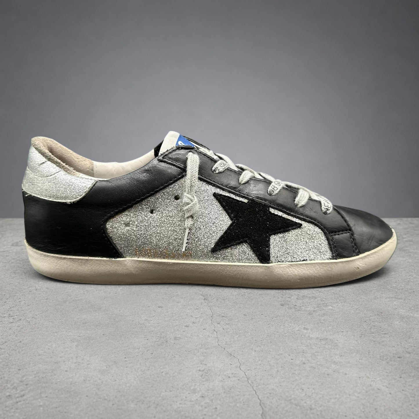 Golden Goose Superstar - Noir Argent Paillettes K49