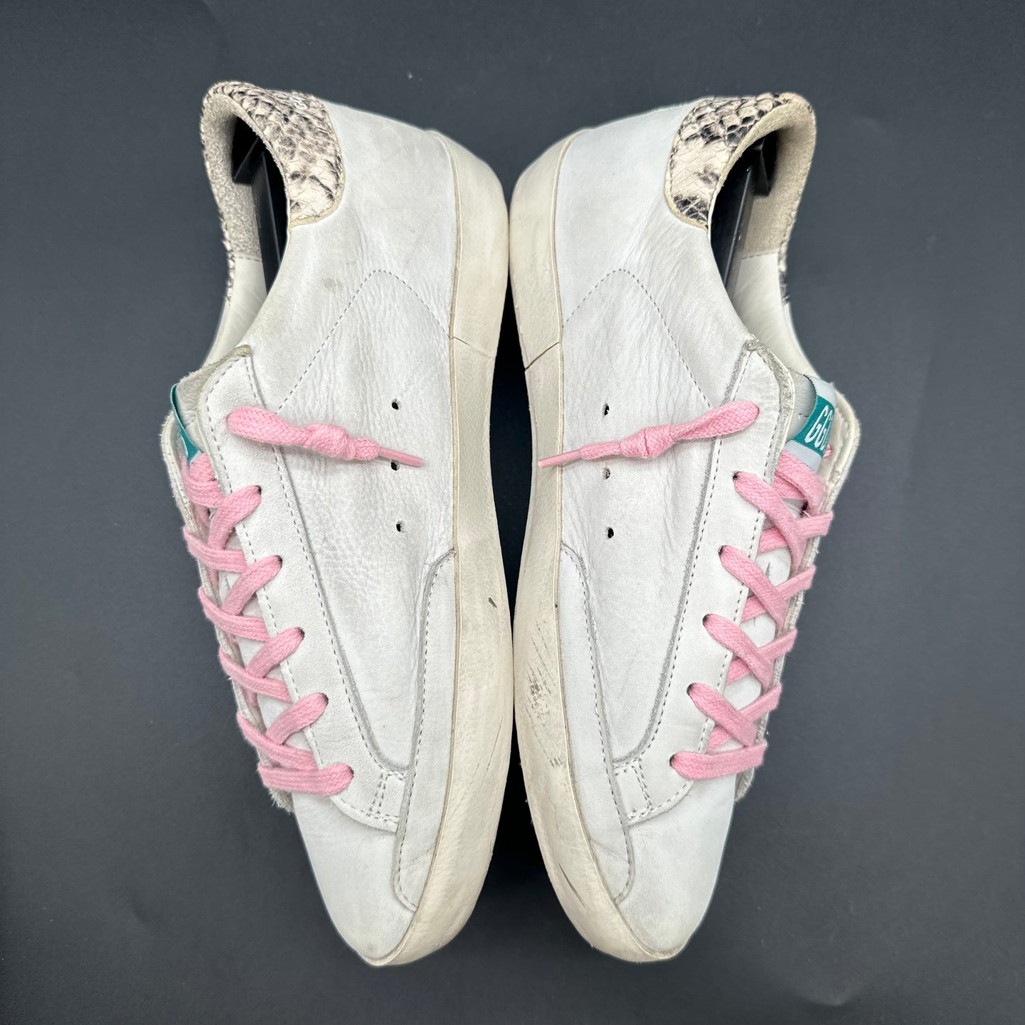 Golden Goose Superstar - Beige Rose Argent Croco C1418