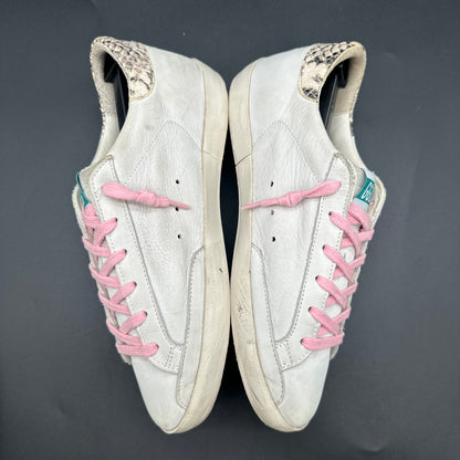 Golden Goose Superstar - Beige Rose Argent Croco C1418
