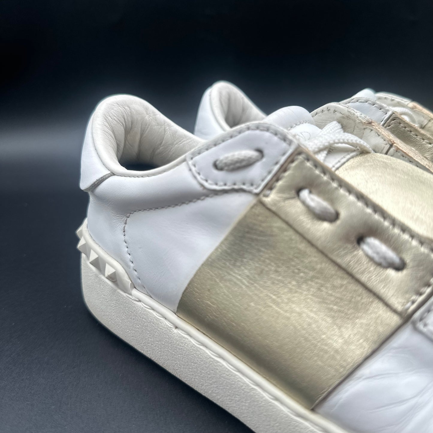 Valentino Open - Blanc Or C1431
