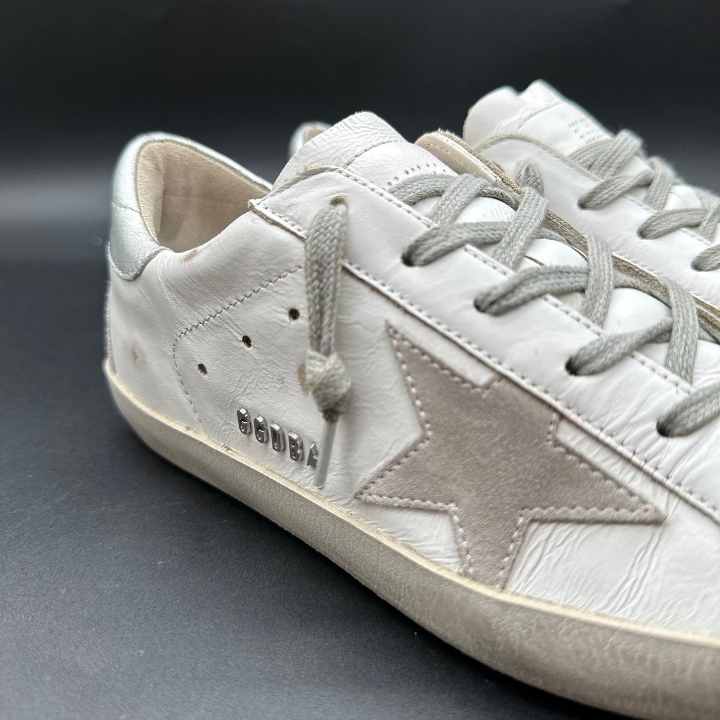 Golden Goose Superstar - Blanc Beige Argent P437
