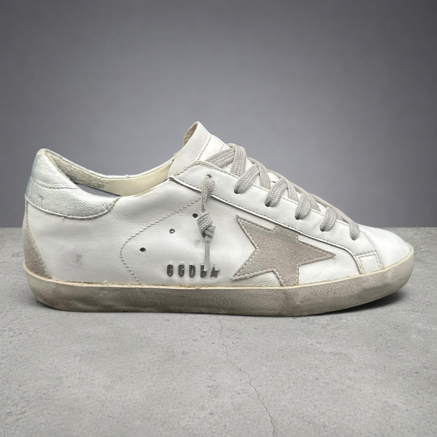 Golden Goose Superstar - Blanc Beige Argent C1350