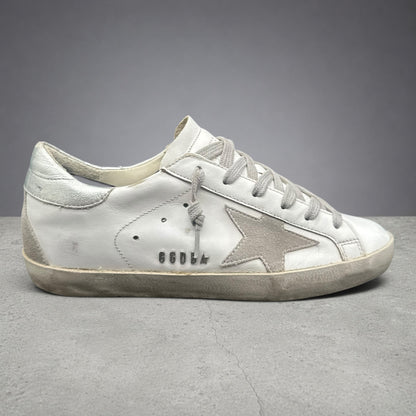 Golden Goose Superstar - Blanc Beige Argent C1350