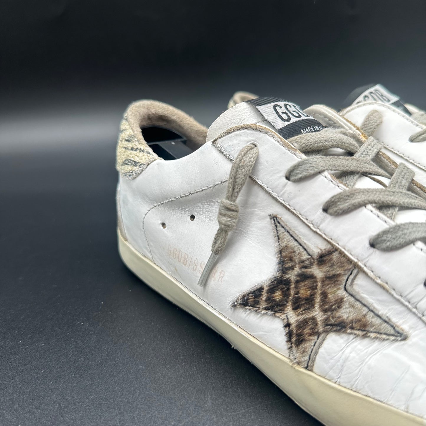 Golden Goose Superstar - Blanc Zèbre Léopard J015