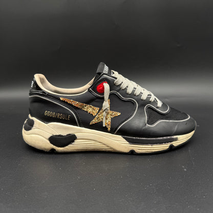 Golden Goose Running - Noir Paillette Or C1326