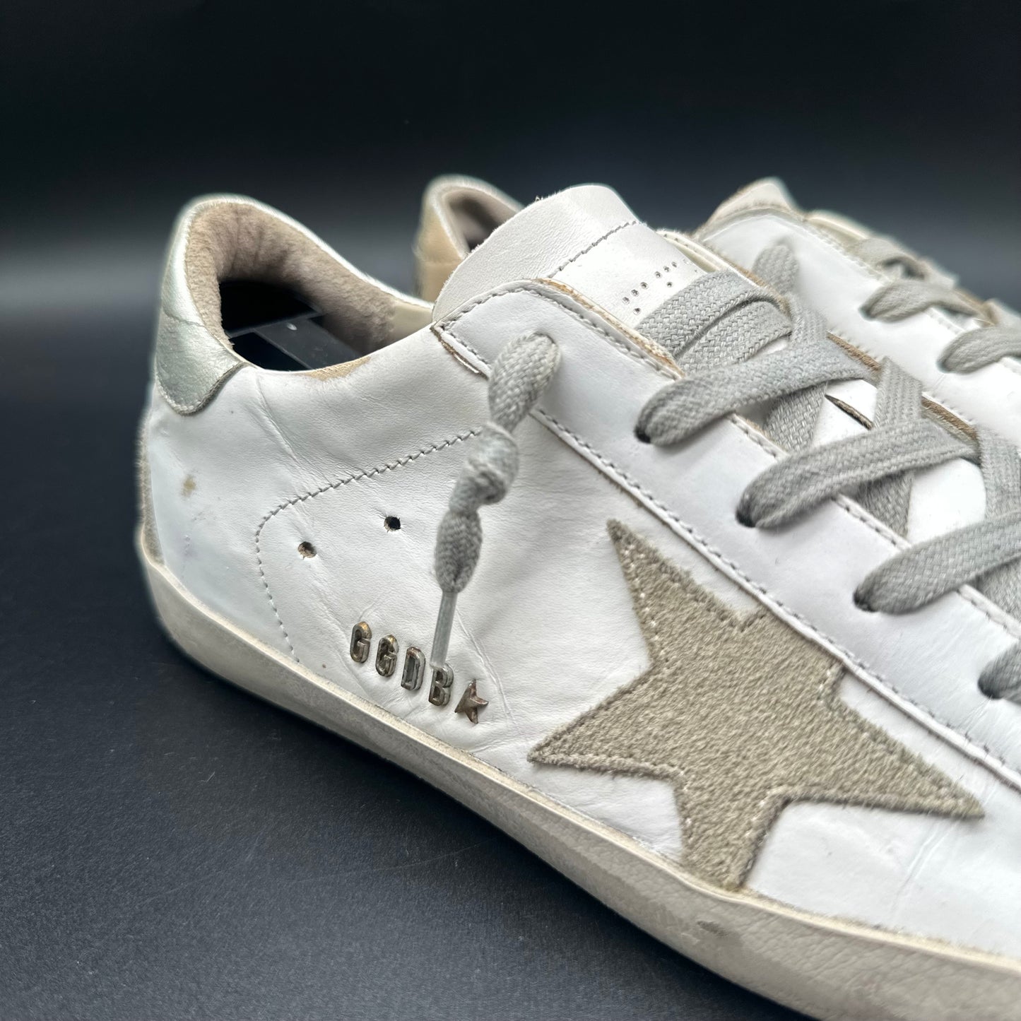 Golden Goose Superstar - Blanc Argent Beige C1284
