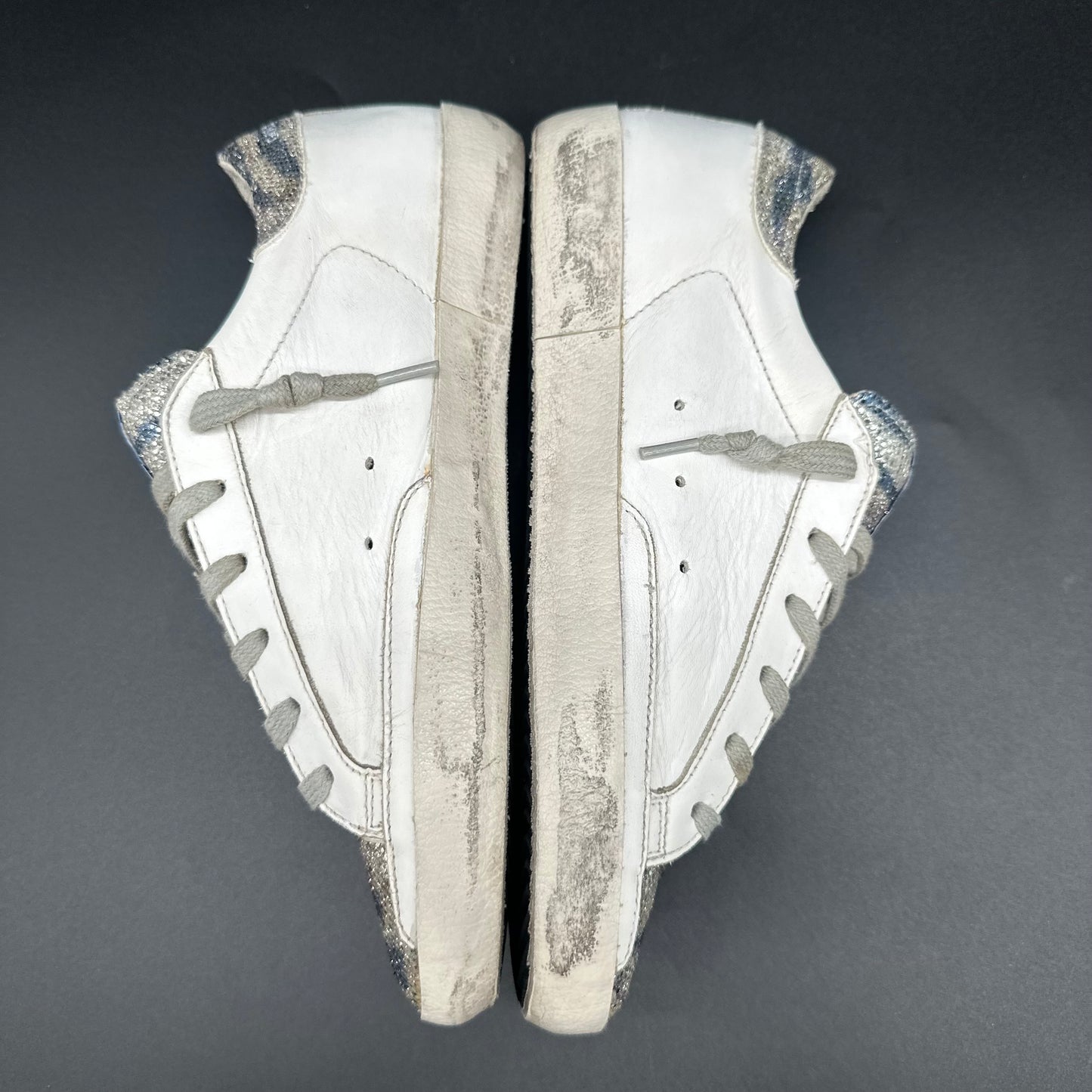 Golden Goose Superstar - Blanc Noir Paillettes C1141