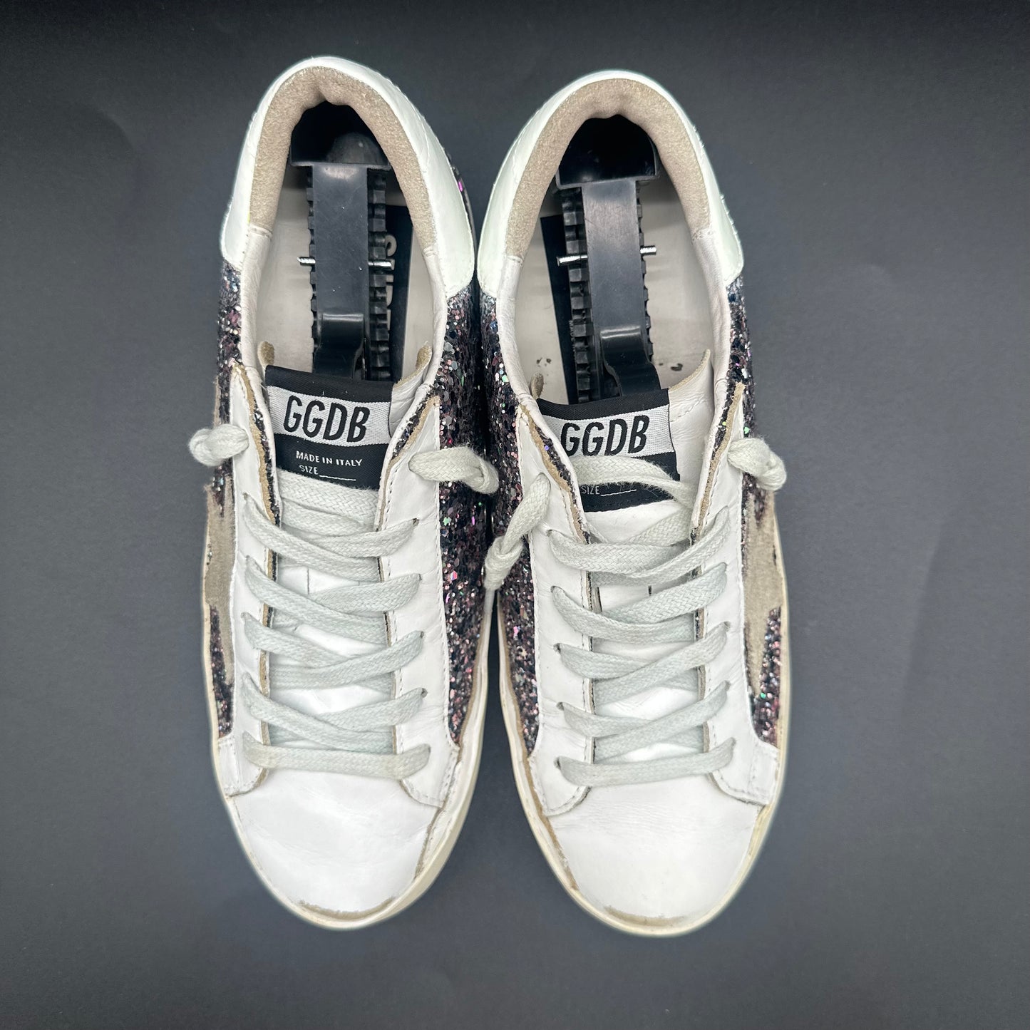 Golden Goose Superstar - Blanc Beige Paillettes K15