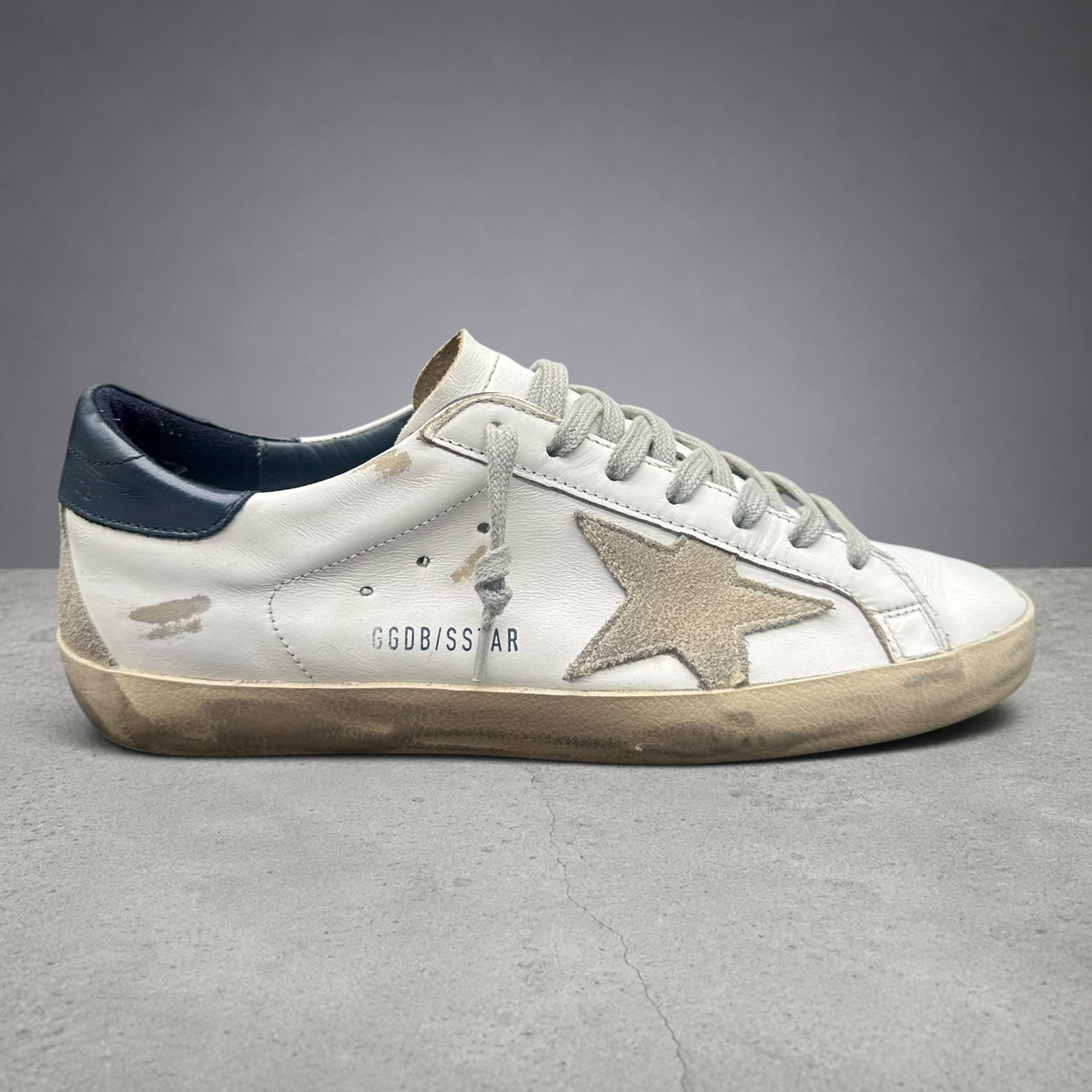 Golden Goose Superstar - Blanc Bleu Beige C1376
