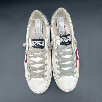 Golden Goose Superstar - Blanc Rose Argent C1280