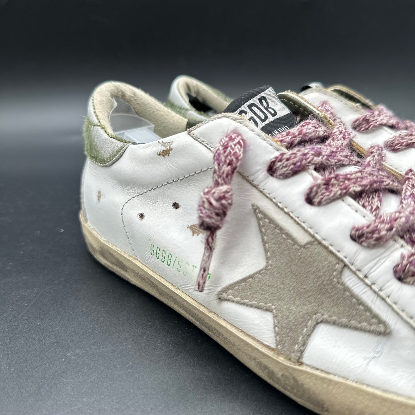 Golden Goose Superstar - Blanc Beige Vert Violet C1427