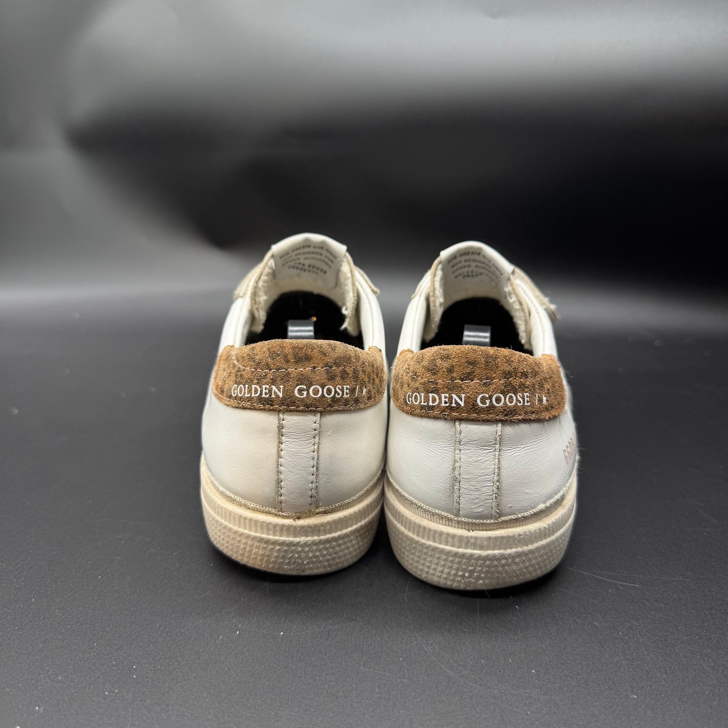 Golden Goose May - Blanc/ Léopard/ Paillettes ▫️